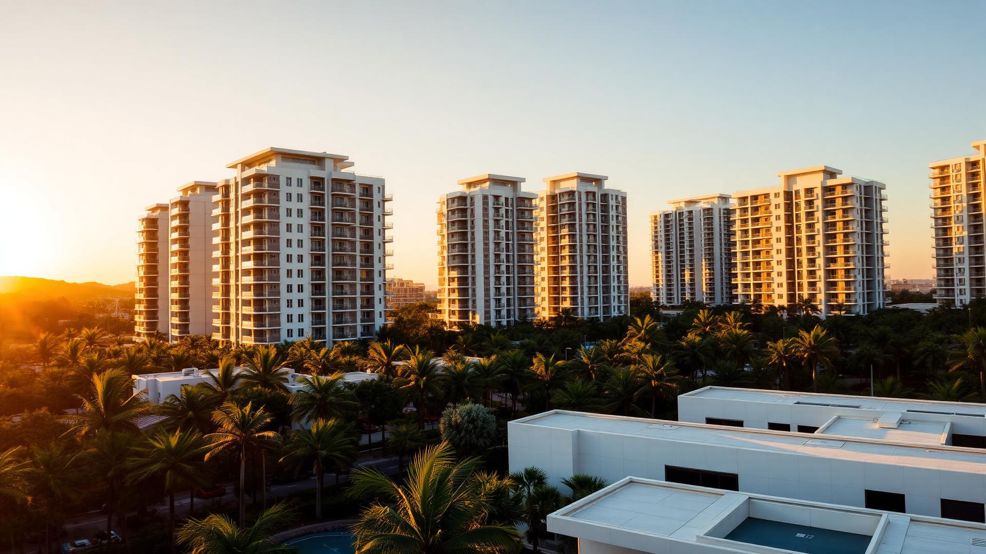 Modern residential buildings